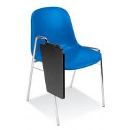 plastikowe krzesła Beta z pulpitem; kliknij, aby powiększyć